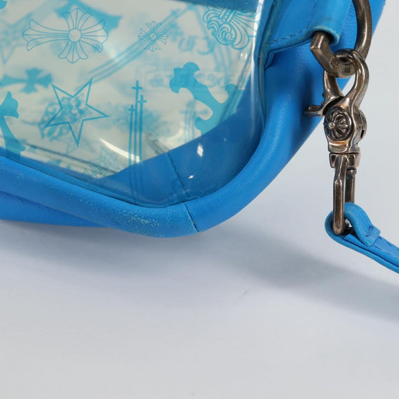 Chrome Hearts PVC BACK TO SCHOOL Backpack Vinyl Leather Blue Auth 134878M