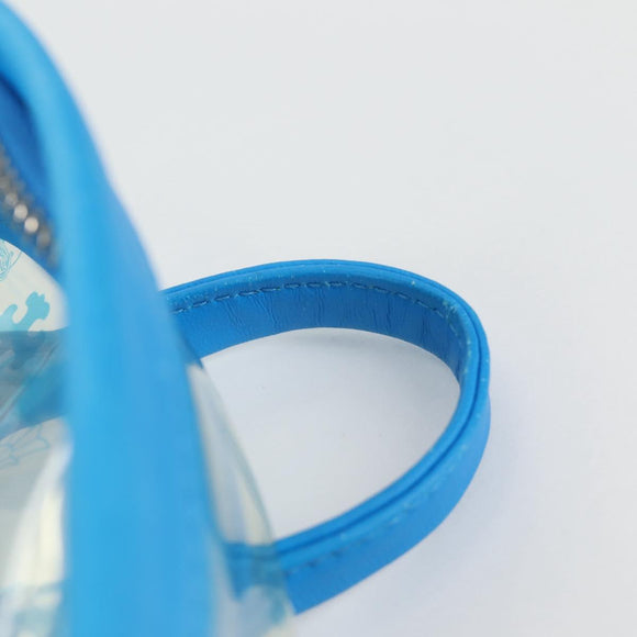 Chrome Hearts PVC BACK TO SCHOOL Backpack Vinyl Leather Blue Auth 134878M