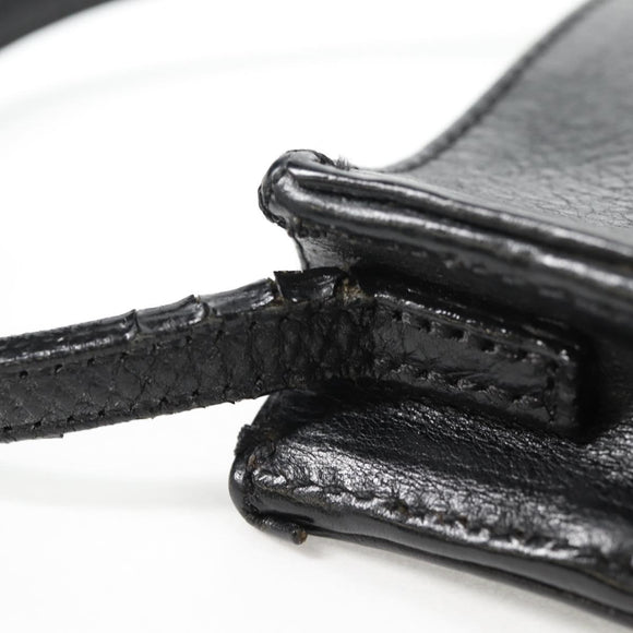 Chrome Hearts Cross Ball Button Gunslinger Bag Leather Black Auth 134879SM