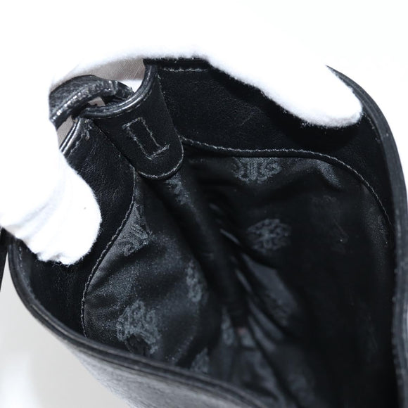 Chrome Hearts Cross Ball Button Gunslinger Bag Leather Black Auth 134879M