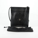 Chrome Hearts Cross Ball Button Gunslinger Bag Leather Black Auth 134879M-12