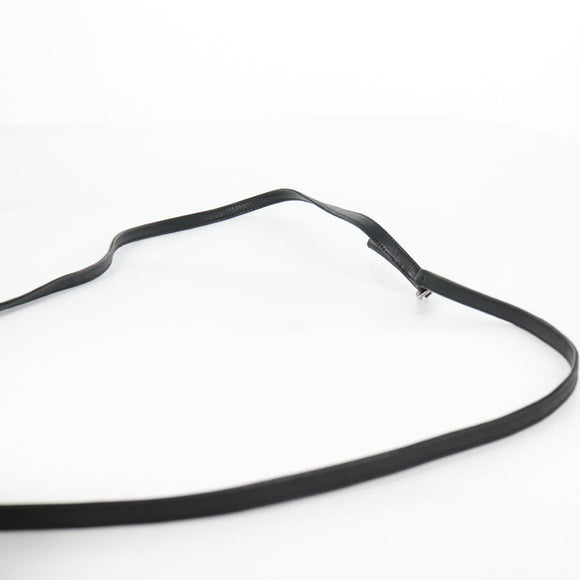 Chrome Hearts BS Flare Patch Square Pocket Bag Leather Black Silver Auth 134880M