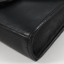 Chrome Hearts BS Flare Patch Square Pocket Bag Leather Black Silver Auth 134880M-14