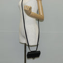 Chrome Hearts BS Flare Patch Square Pocket Bag Leather Black Silver Auth 134880M-23