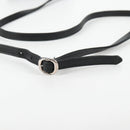 Chrome Hearts BS Flare Patch Square Pocket Bag Leather Black Silver Auth 134880M-9