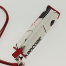 Christian Dior Lipstick case Cosmetic Pouch Canvas White Auth 134881-6