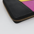 LOEWE Puzzle Anagram Compact Wallet Leather Yellow Auth 134882-16