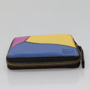 LOEWE Puzzle Anagram Compact Wallet Leather Yellow Auth 134882-3