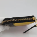 LOEWE Puzzle Anagram Compact Wallet Leather Yellow Auth 134882-5