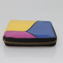 LOEWE Puzzle Anagram Compact Wallet Leather Yellow Auth 134882-6