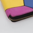 LOEWE Puzzle Anagram Compact Wallet Leather Yellow Auth 134882-14