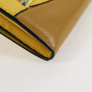 LOEWE Puzzle Anagram Long Wallet Leather Yellow Auth 134883M-16