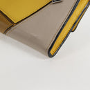 LOEWE Puzzle Anagram Long Wallet Leather Yellow Auth 134883M-17