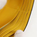 LOEWE Puzzle Anagram Long Wallet Leather Yellow Auth 134883M-25