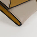 LOEWE Puzzle Anagram Long Wallet Leather Yellow Auth 134883M-14
