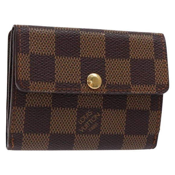 LOUIS VUITTON Damier Ebene Ludlow Coin Purse N62925 LV Auth 134884