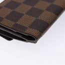 LOUIS VUITTON Damier Ebene Ludlow Coin Purse N62925 LV Auth 134884-16