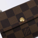 LOUIS VUITTON Damier Ebene Ludlow Coin Purse N62925 LV Auth 134884-17