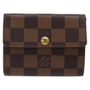 LOUIS VUITTON Damier Ebene Ludlow Coin Purse N62925 LV Auth 134884-13