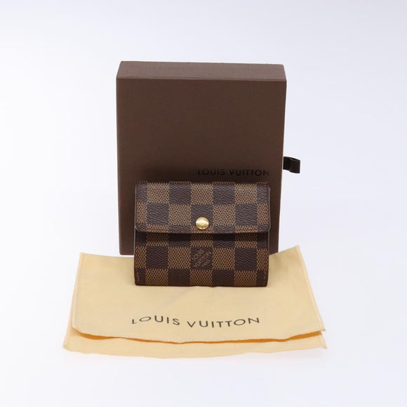LOUIS VUITTON Damier Ebene Ludlow Coin Purse N62925 LV Auth 134884