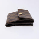 LOUIS VUITTON Damier Ebene Ludlow Coin Purse N62925 LV Auth 134884-3