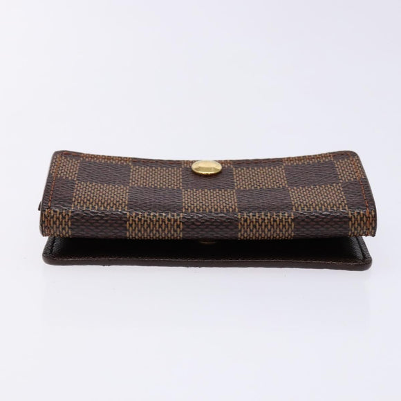 LOUIS VUITTON Damier Ebene Ludlow Coin Purse N62925 LV Auth 134884