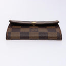 LOUIS VUITTON Damier Ebene Ludlow Coin Purse N62925 LV Auth 134884-6