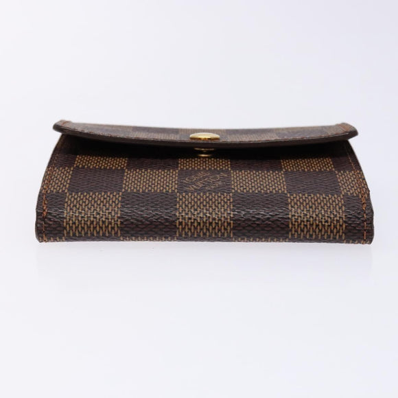 LOUIS VUITTON Damier Ebene Ludlow Coin Purse N62925 LV Auth 134884