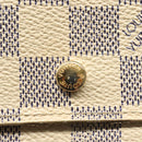 LOUIS VUITTON Damier Azur Portefeuille Elise Trifold Wallet N61733 Auth 134886-9