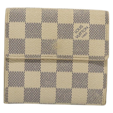 LOUIS VUITTON Damier Azur Portefeuille Elise Trifold Wallet N61733 Auth 134886 - 0