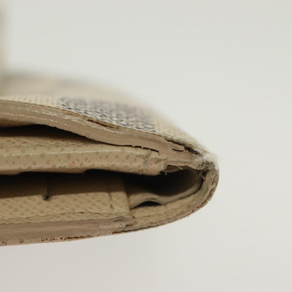 LOUIS VUITTON Damier Azur Portefeuille Elise Trifold Wallet N61733 Auth 134886