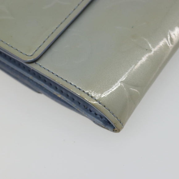 LOUIS VUITTON Vernis Porte Monnaie Bier Cartes Crdit Wallet M91247 Auth 134889