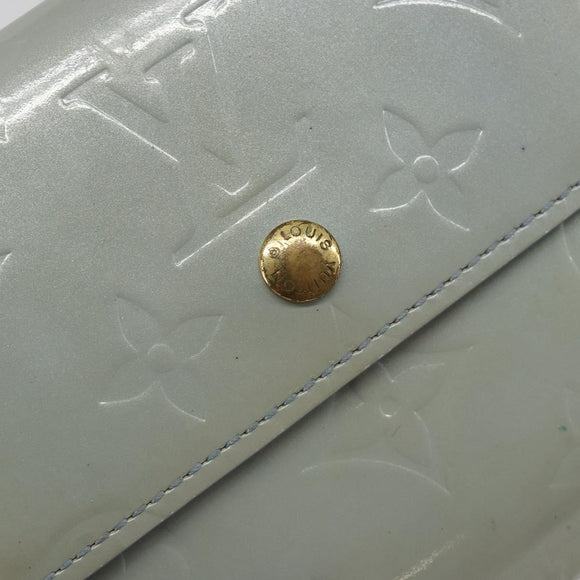 LOUIS VUITTON Vernis Porte Monnaie Bier Cartes Crdit Wallet M91247 Auth 134889