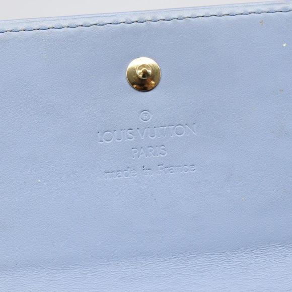 LOUIS VUITTON Vernis Porte Monnaie Bier Cartes Crdit Wallet M91247 Auth 134889