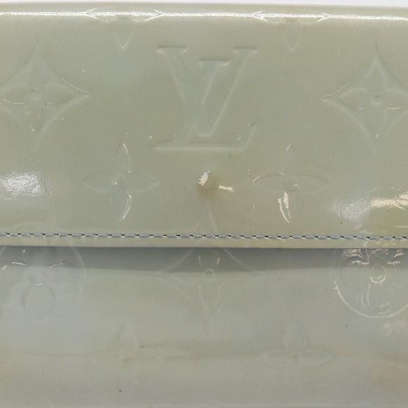 LOUIS VUITTON Vernis Porte Monnaie Bier Cartes Crdit Wallet M91247 Auth 134889