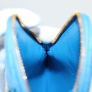 Christian Dior Canage Pouch Leather Blue Red black Auth 134892M-16