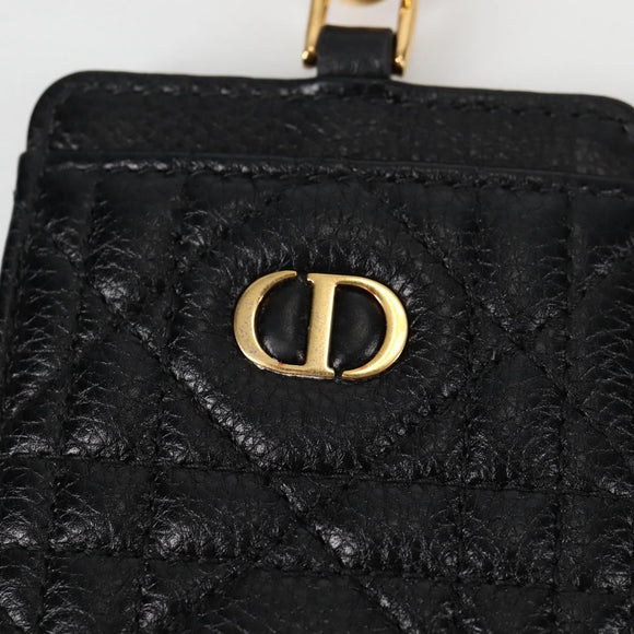 Christian Dior Canage Pouch Leather Blue Red black Auth 134892M