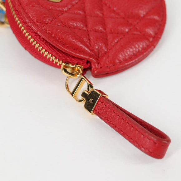 Christian Dior Canage Pouch Leather Blue Red black Auth 134892M