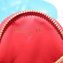 Christian Dior Canage Pouch Leather Blue Red black Auth 134892M-25