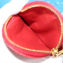 Christian Dior Canage Pouch Leather Blue Red black Auth 134892M-26