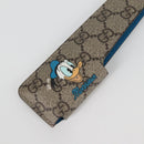 GUCCI GG Supreme Japanese Fan PVC Beige Gold 661734 Auth 134893M-19