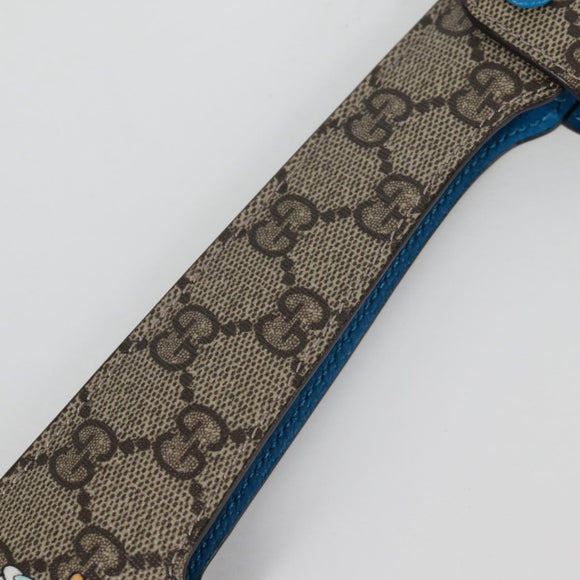 GUCCI GG Supreme Japanese Fan PVC Beige Gold 661734 Auth 134893M