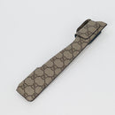 GUCCI GG Supreme Japanese Fan PVC Beige Gold 661734 Auth 134893M-22