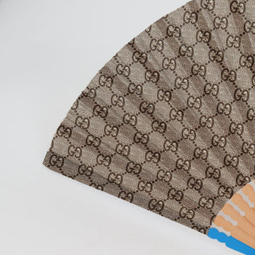 GUCCI GG Supreme Japanese Fan PVC Beige Gold 661734 Auth 134893M - 0