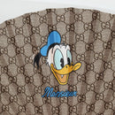 GUCCI GG Supreme Japanese Fan PVC Beige Gold 661734 Auth 134893M-3