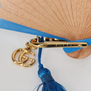 GUCCI GG Supreme Japanese Fan PVC Beige Gold 661734 Auth 134893M-7