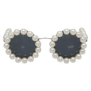 CHANEL Glasses metal Silver tone CC Auth 134897M-2