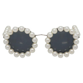 CHANEL Glasses metal Silver tone CC Auth 134897M - 0