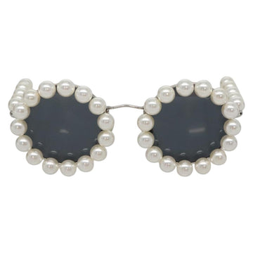 CHANEL Glasses metal Silver tone CC Auth 134897M - 0