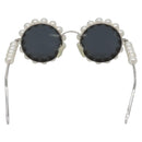 CHANEL Glasses metal Silver tone CC Auth 134897M-3